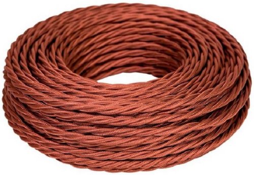 Ретро провод витой Greenel МезонинЪ 3х1,5мм коричневый (50м) картинка